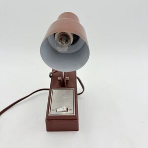 VINTAGE HEADBOARD Reading Lamp Brown Adjustable BED Light WORKING 1985
